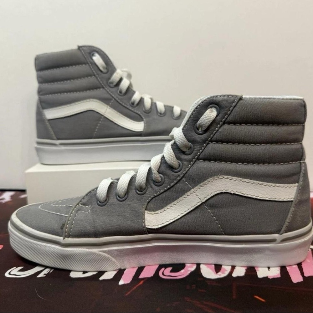 Vans Sk8-Hi OTW Men's Size 7 Shoes Gray White High Top Casual Skater Sneakers